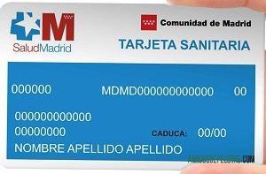 Cartão Médico da Espanha exemplo real